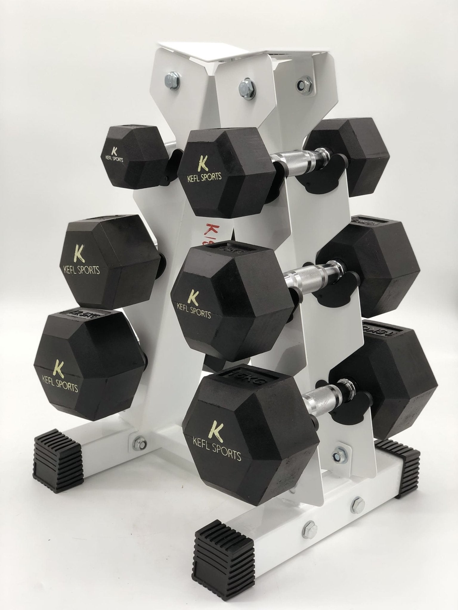 KEFL Sports 3 Pair Vertical Dumbbell Rack