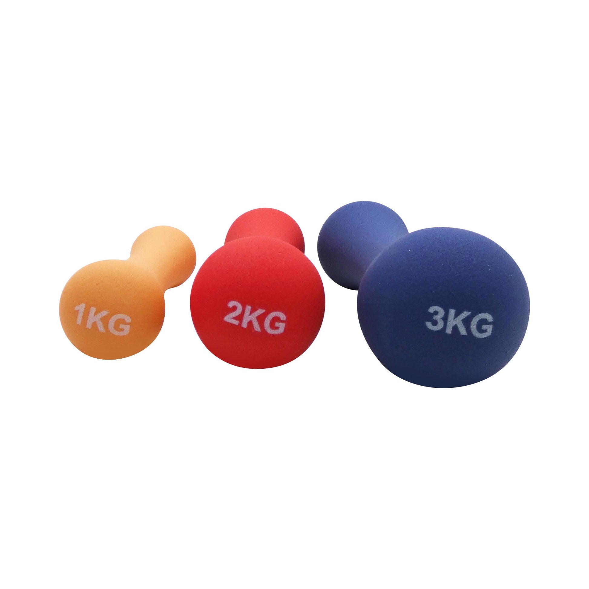 KEFL Sports Curved Vinyl Dumbbells