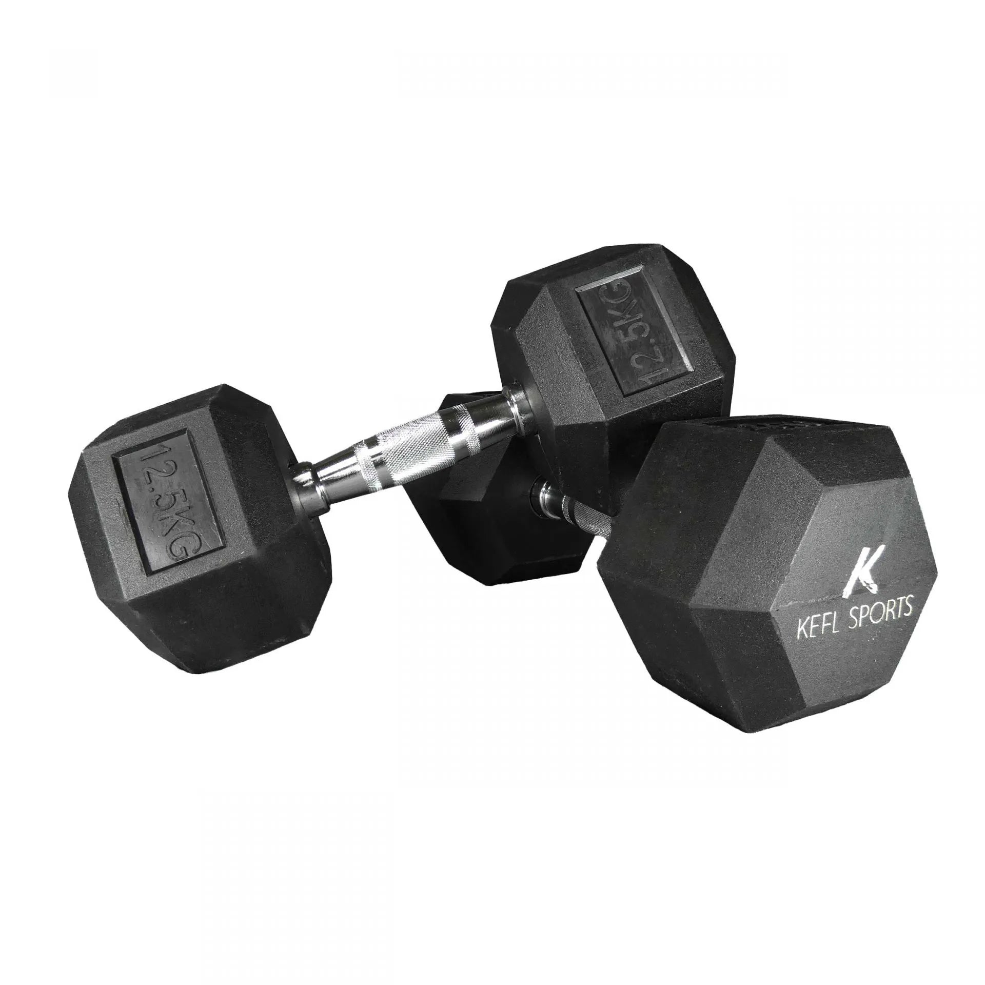 KEFL Sports Hexagonal Rubber Dumbbell