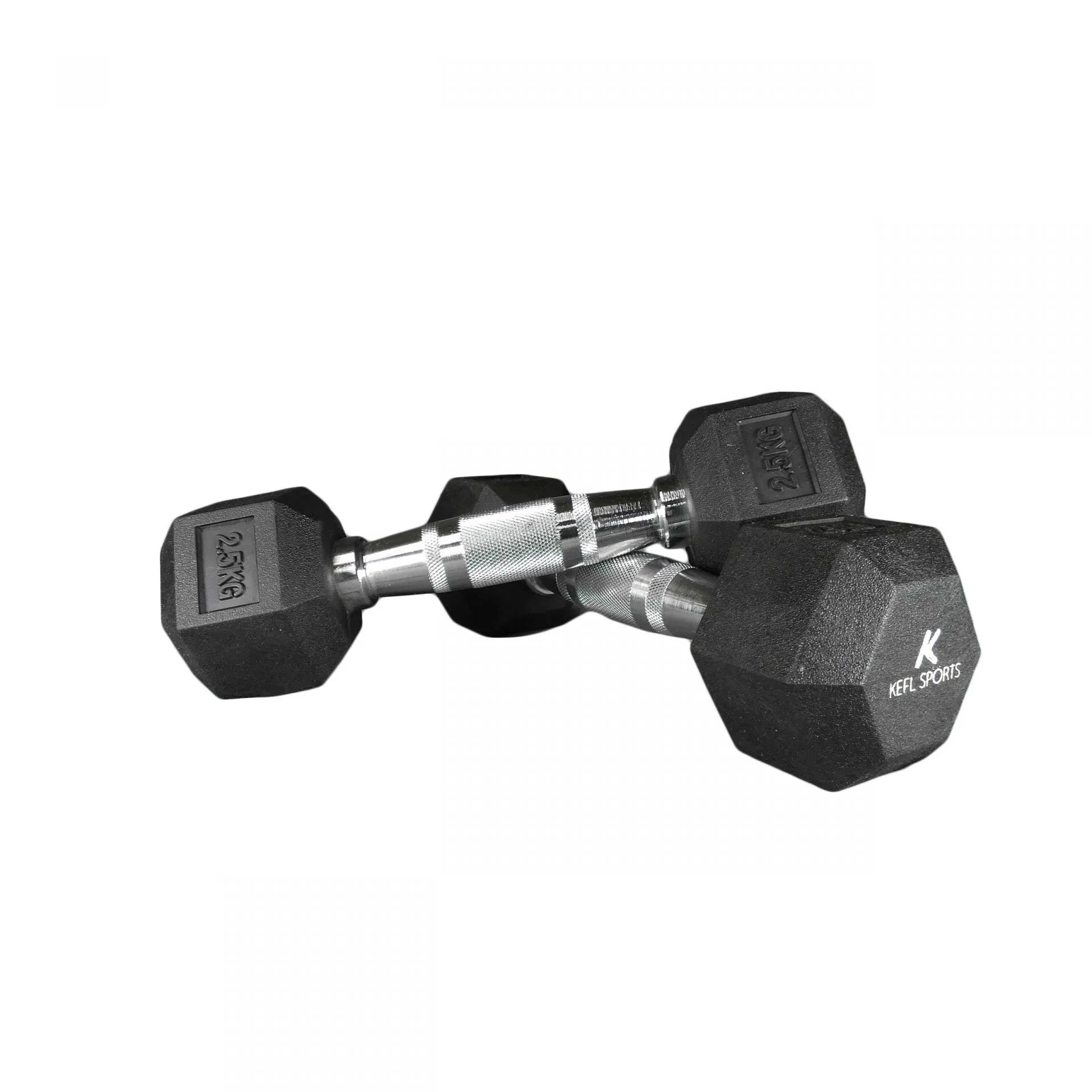 KEFL Sports Hexagonal Rubber Dumbbell
