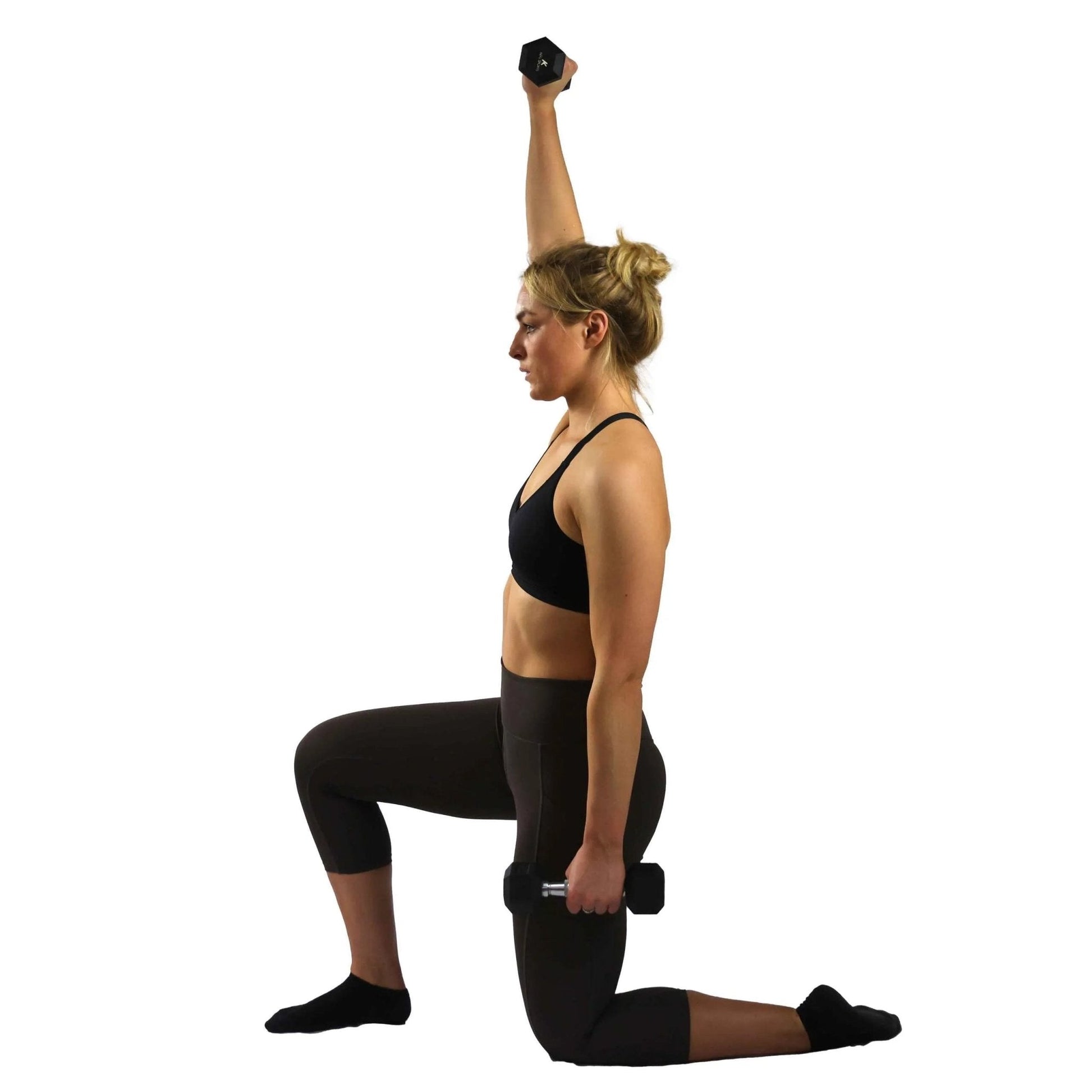 KEFL Sports Hexagonal Rubber Dumbbell