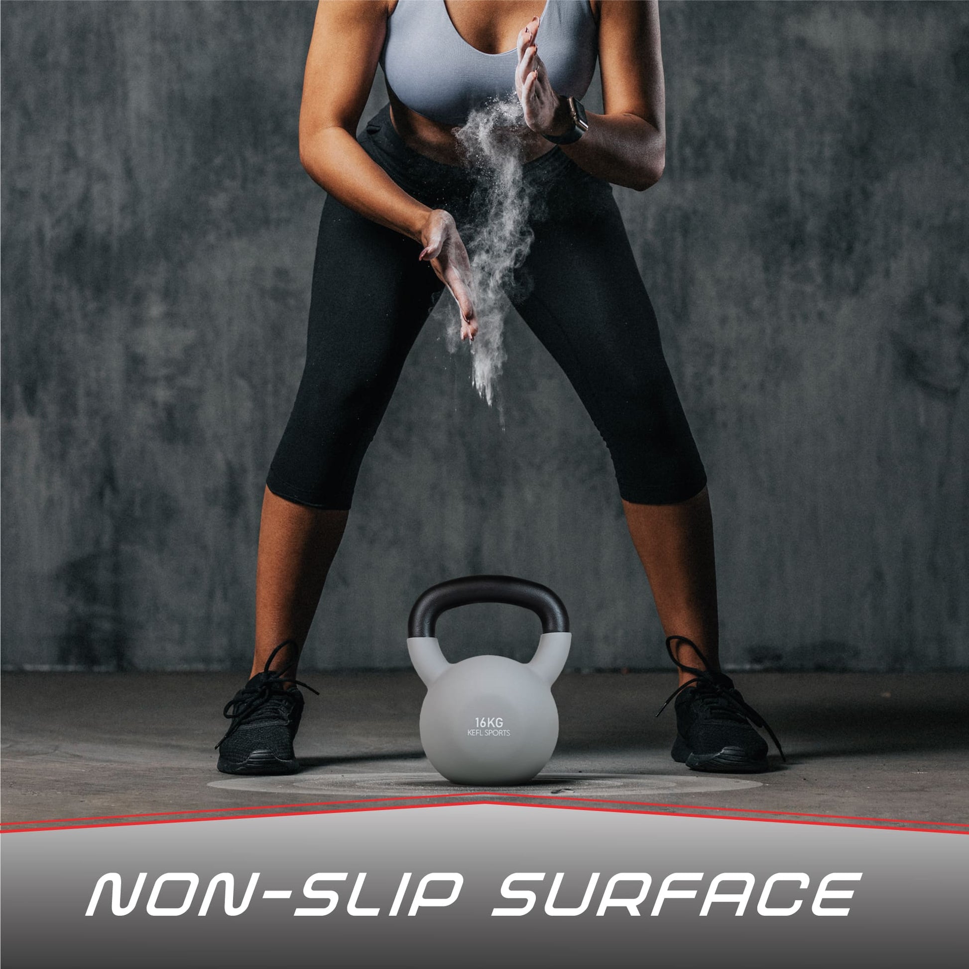 KEFL Sports Neoprene Kettlebell - Colour Coded