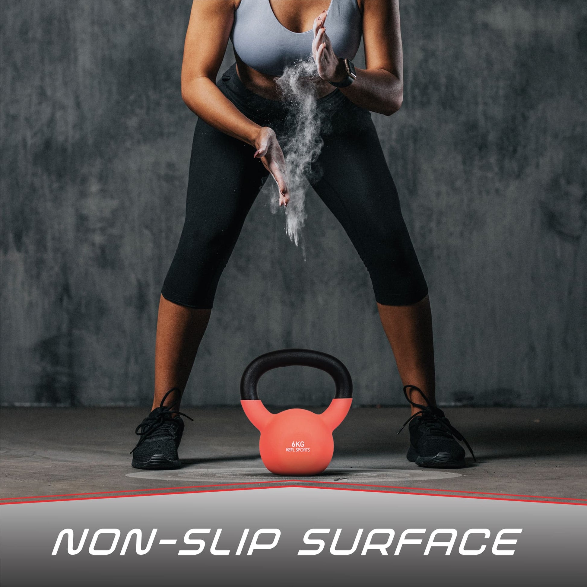 KEFL Sports Neoprene Kettlebell - Colour Coded