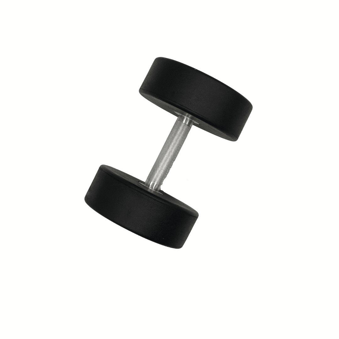 KEFL Sports Pro Rubber Dumbbells - Black - KEFLUK