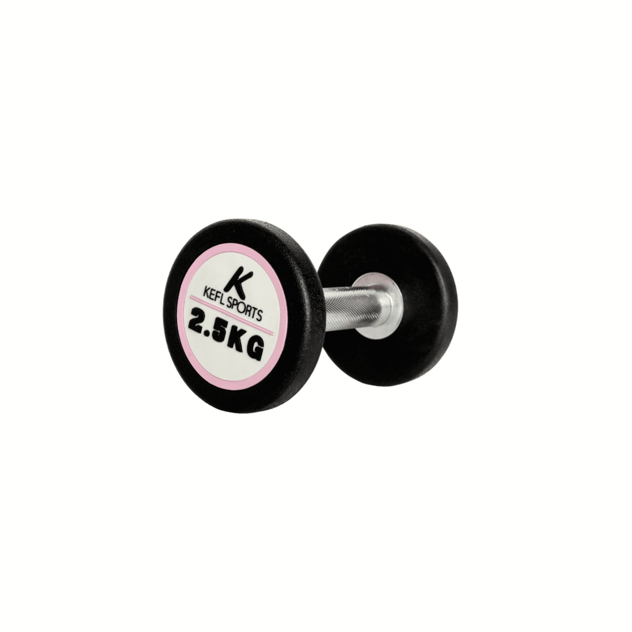 KEFL Sports Pro Rubber Dumbbells - Colour Coded - KEFLUK