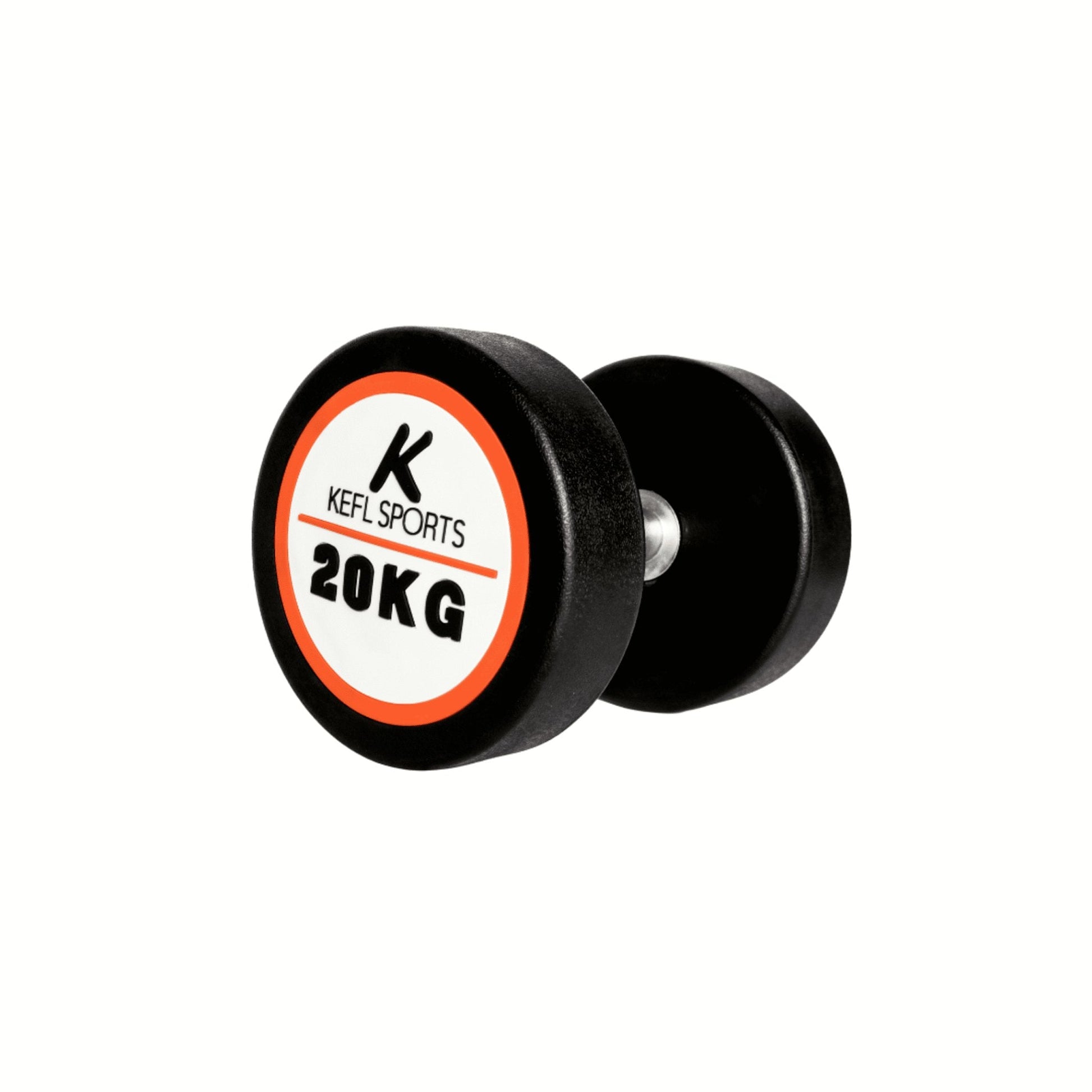KEFL Sports Pro Rubber Dumbbells - Colour Coded