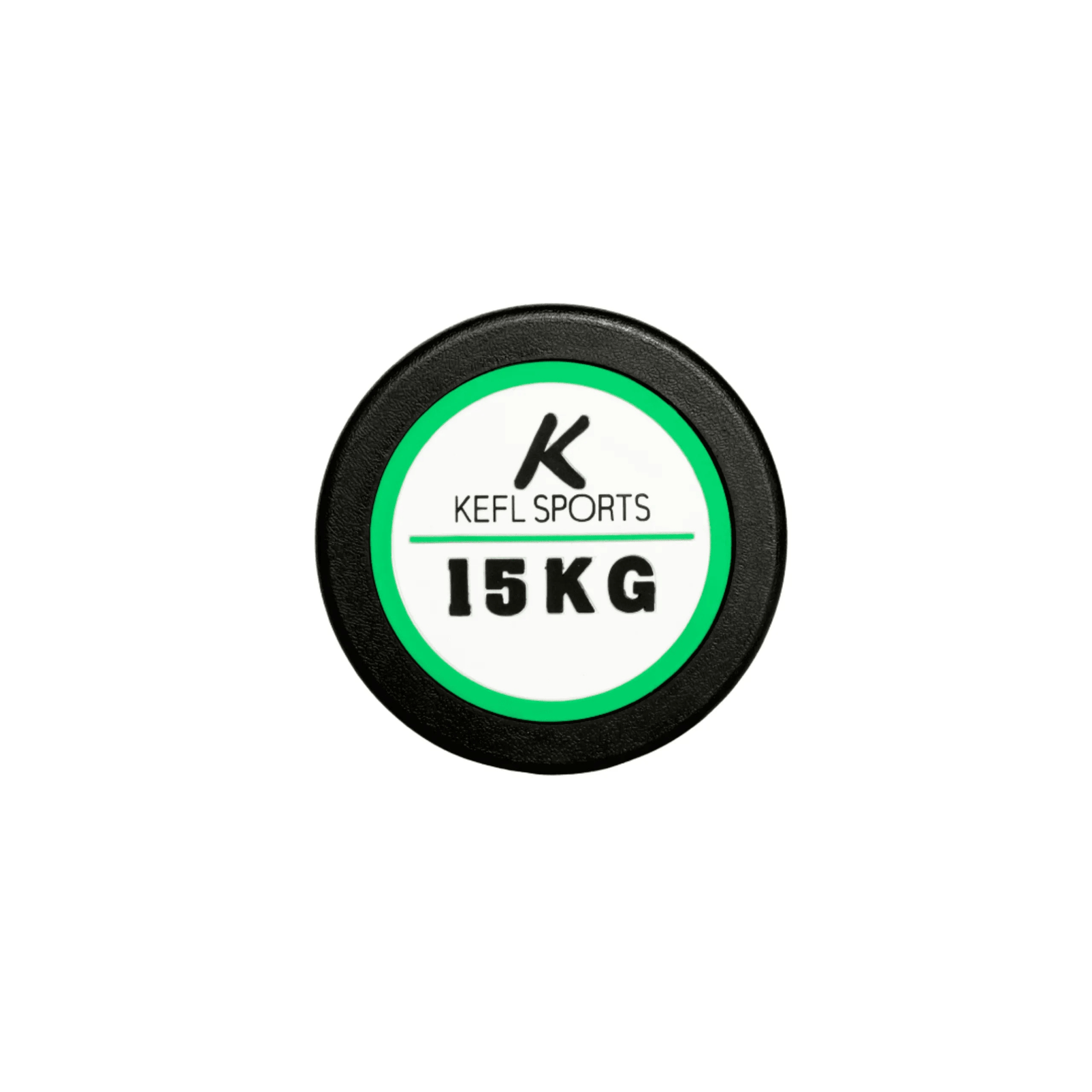 KEFL Sports Pro Rubber Dumbbells - Colour Coded