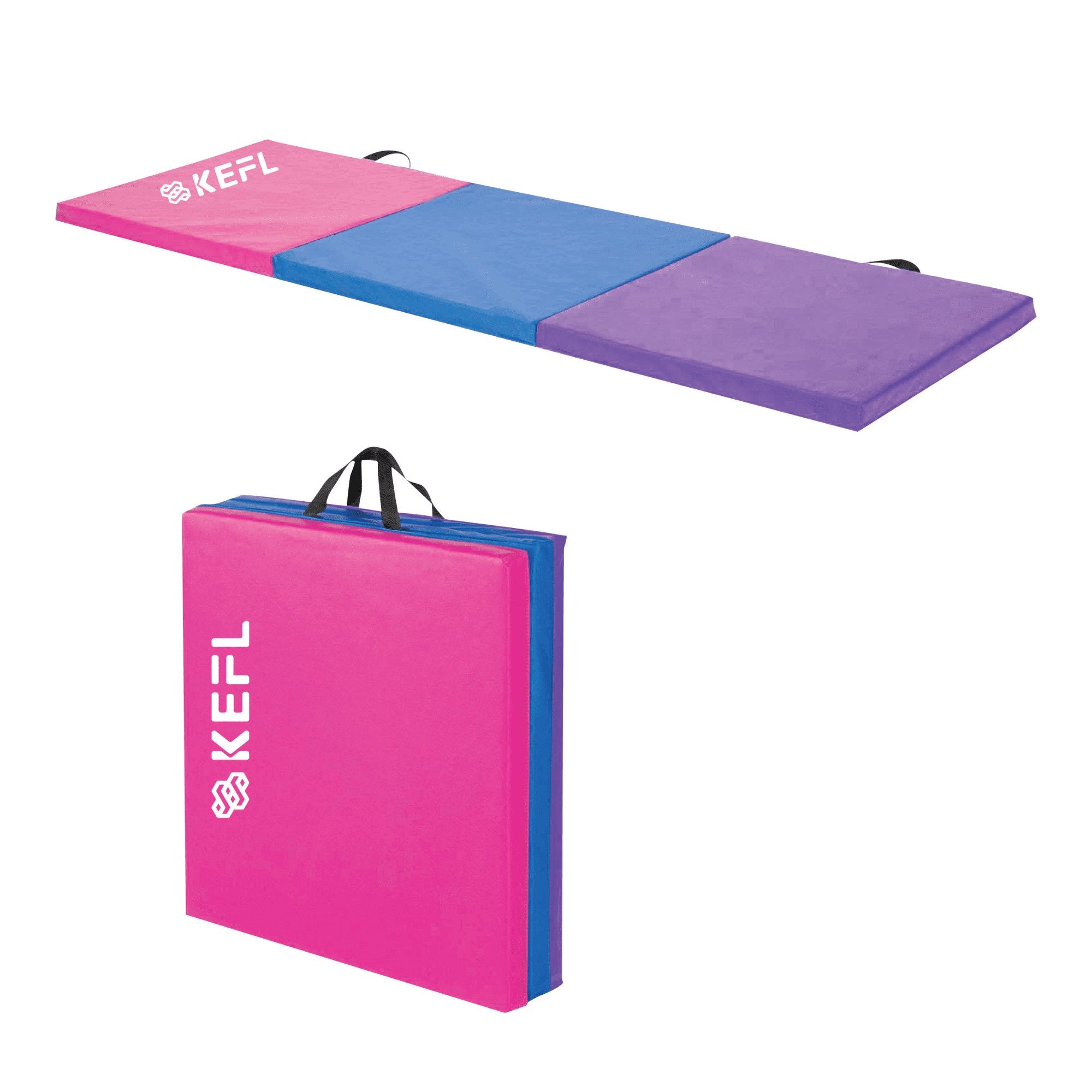 KEFL Foldable Exercise Mat - Black - KEFLUK