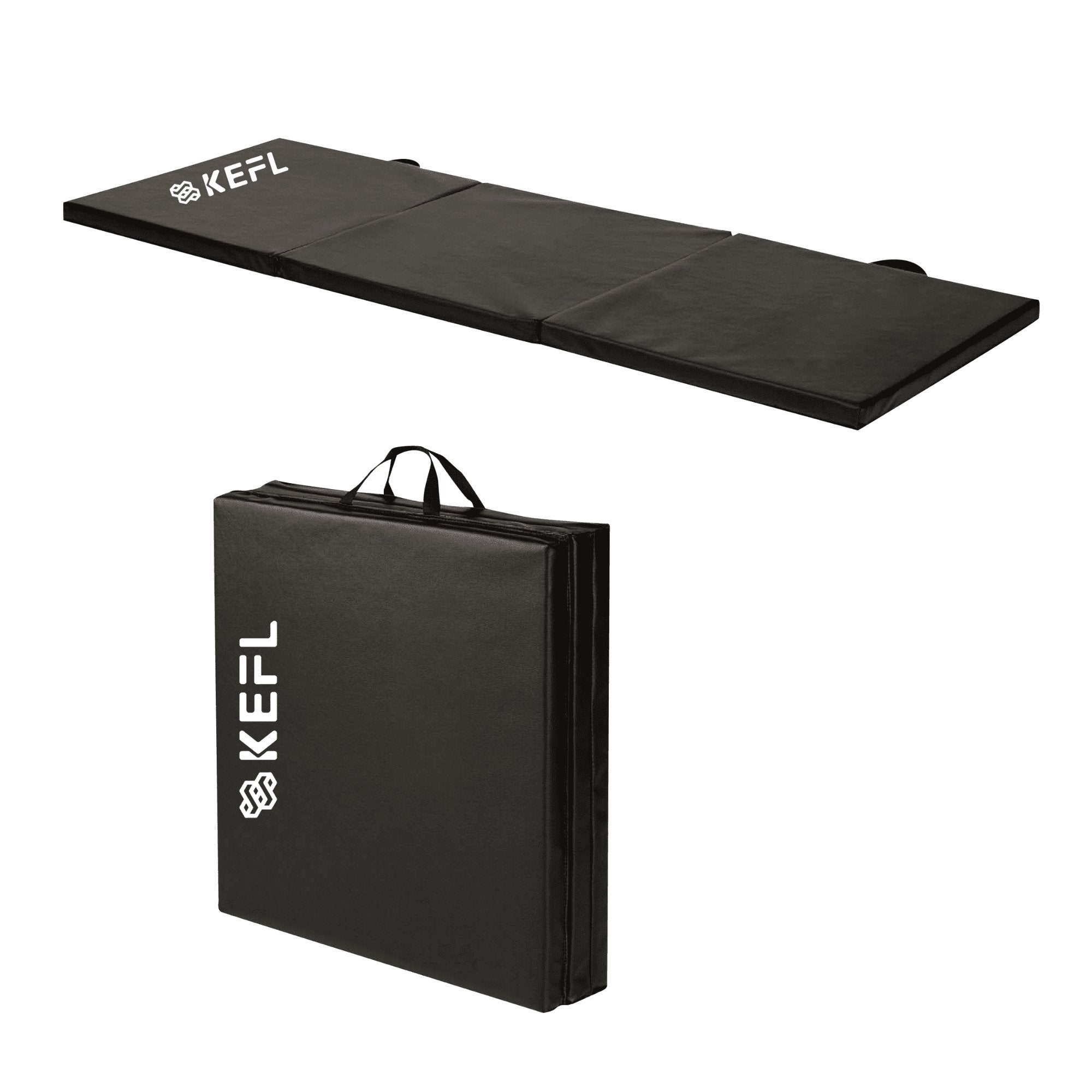 KEFL Foldable Exercise Mat - Black - KEFLUK