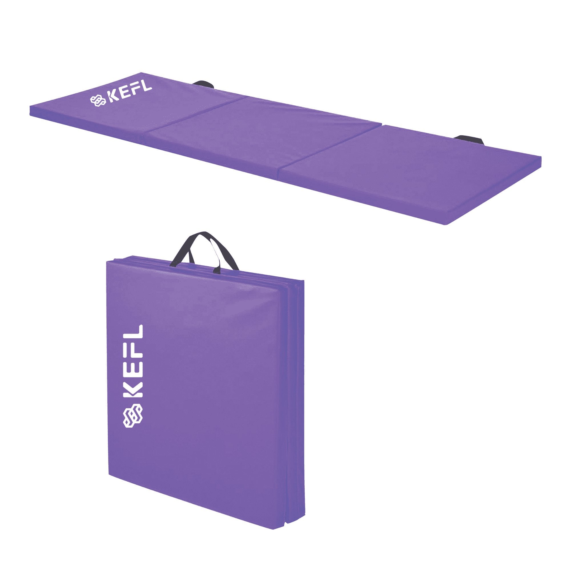 KEFL Foldable Exercise Mat - Black - KEFLUK