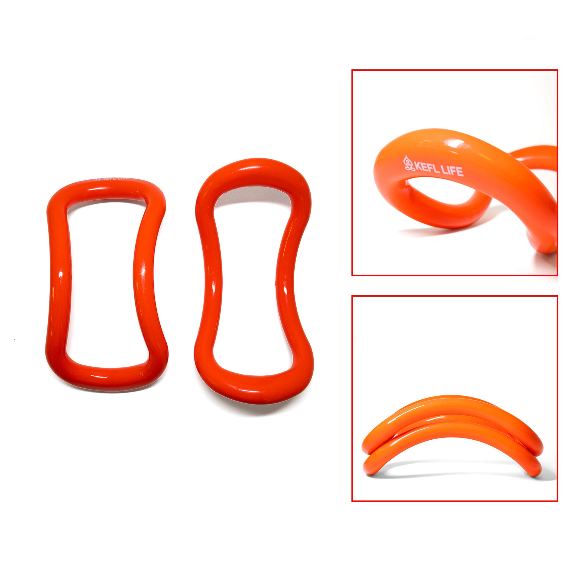 KEFL Yoga Ring 2pcs-set Orange-Purple - KEFLUK