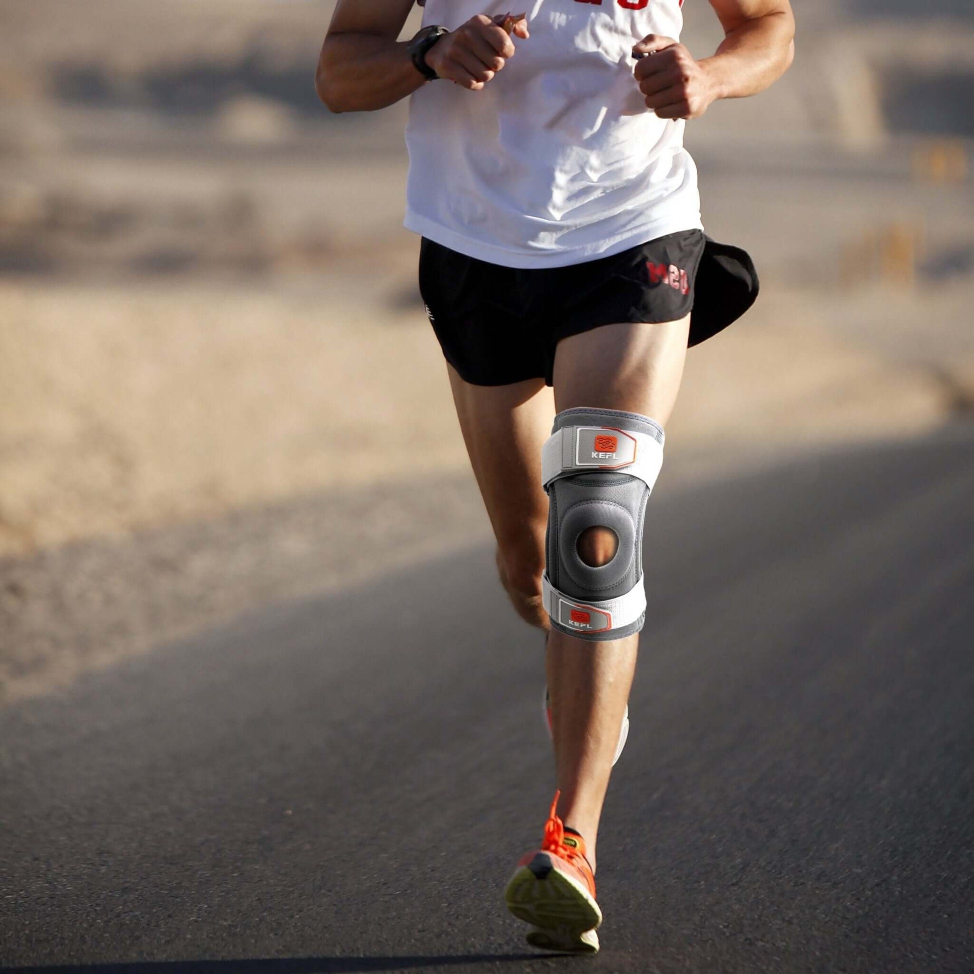 Knee Support Open Patella Brace with Straps