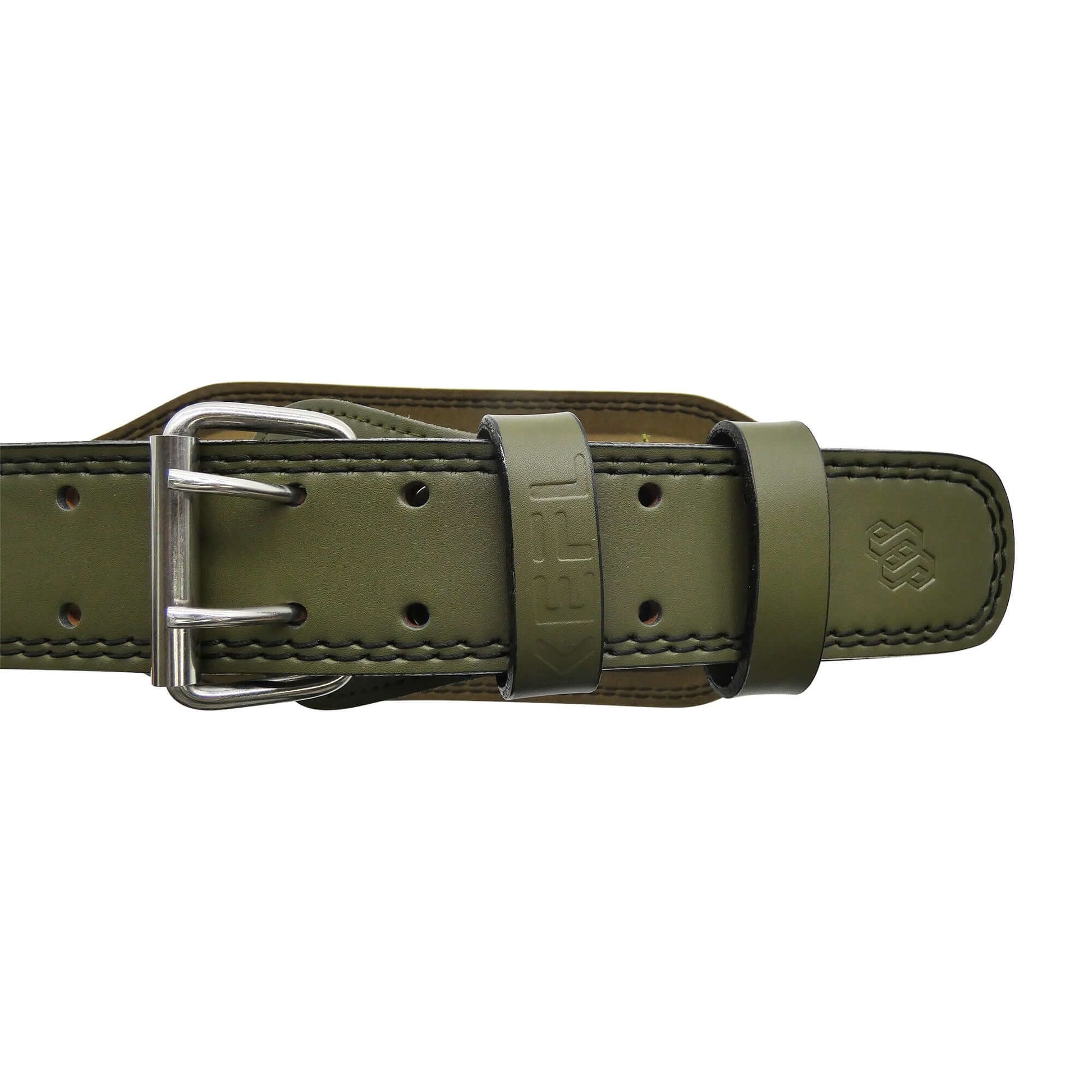 Leather Weight Lifting Gym Support Belt - Powerlifting Training Lumbar Back