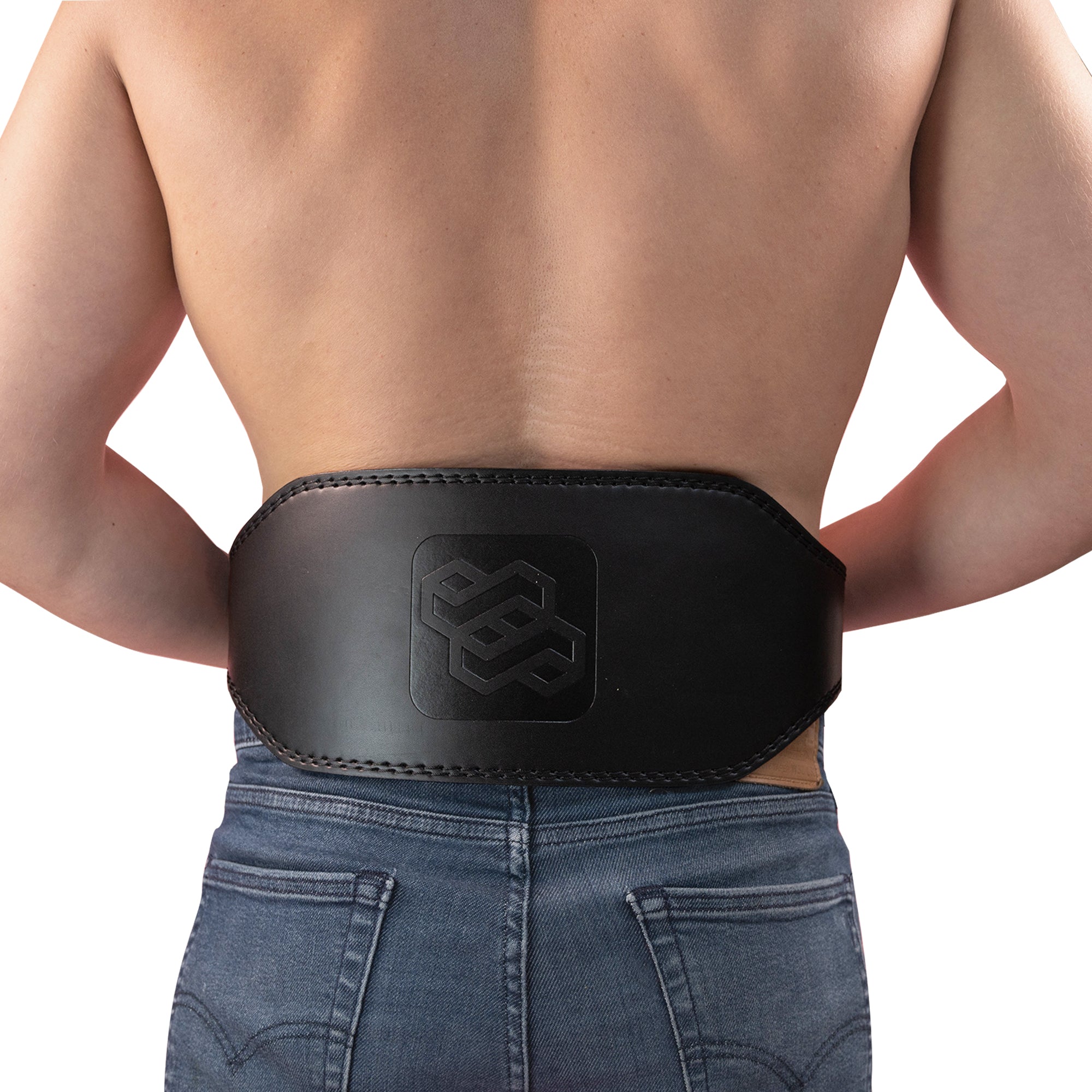 Leather Weight Lifting Gym Support Belt - Powerlifting Training Lumbar Back - KEFLUK