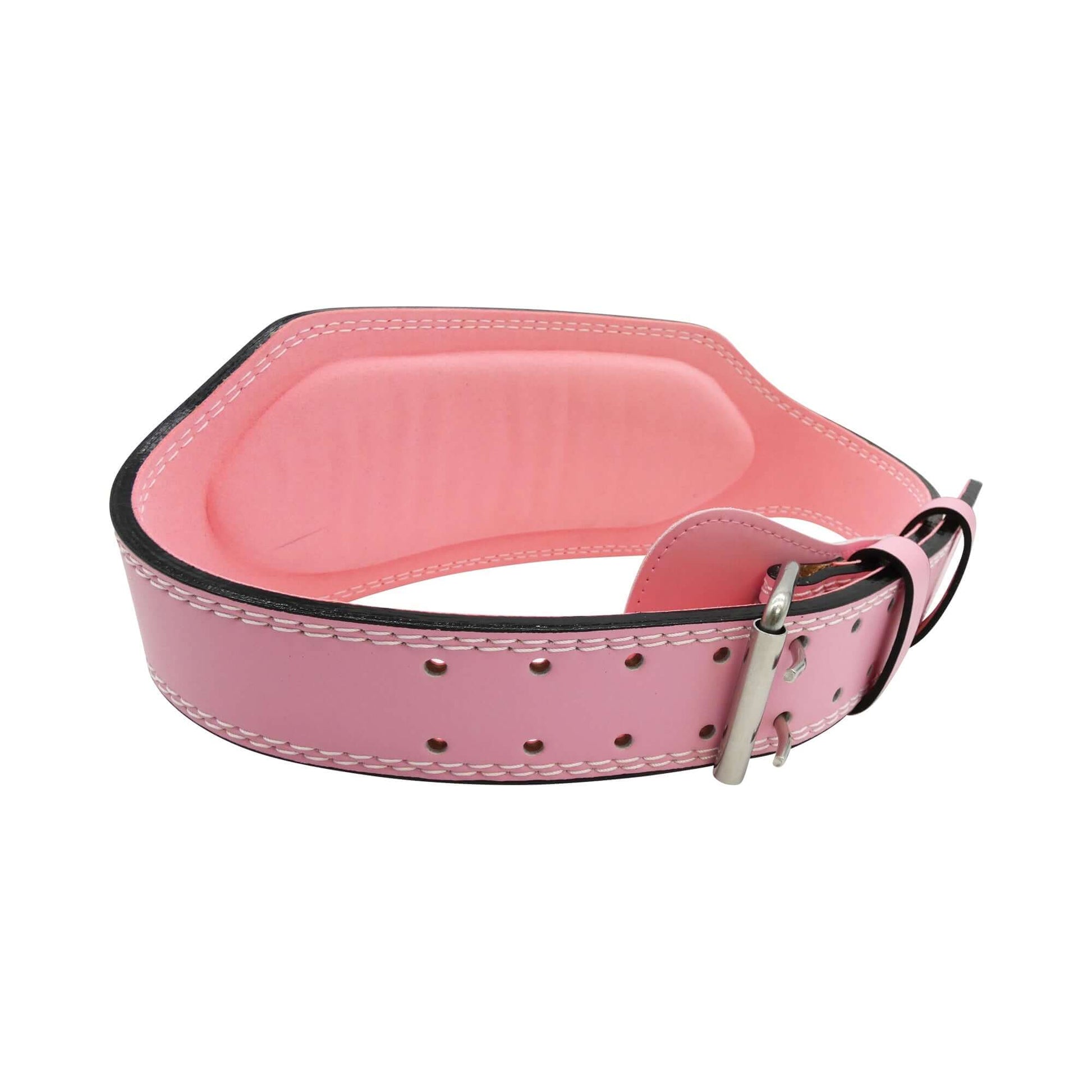 Leather Weight Lifting Gym Support Belt - Powerlifting Training Lumbar Back