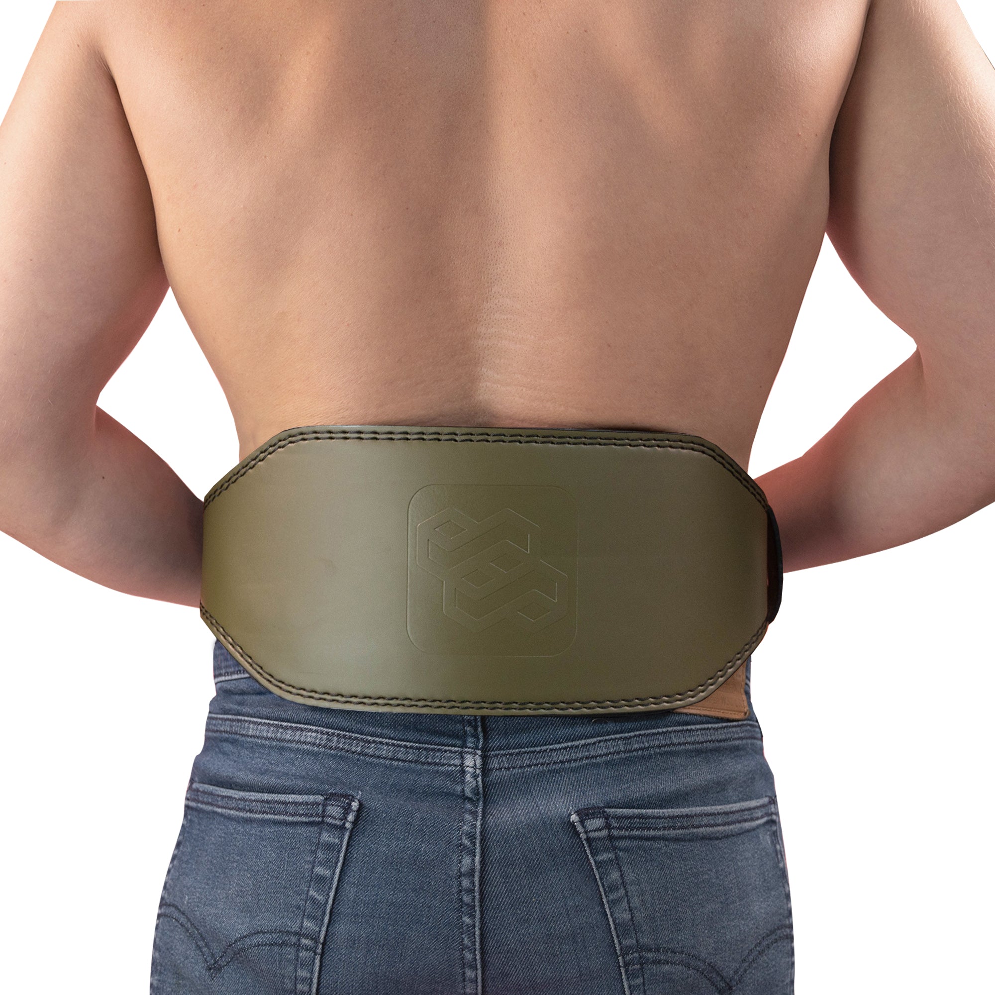 Leather Weight Lifting Gym Support Belt - Powerlifting Training Lumbar Back - KEFLUK