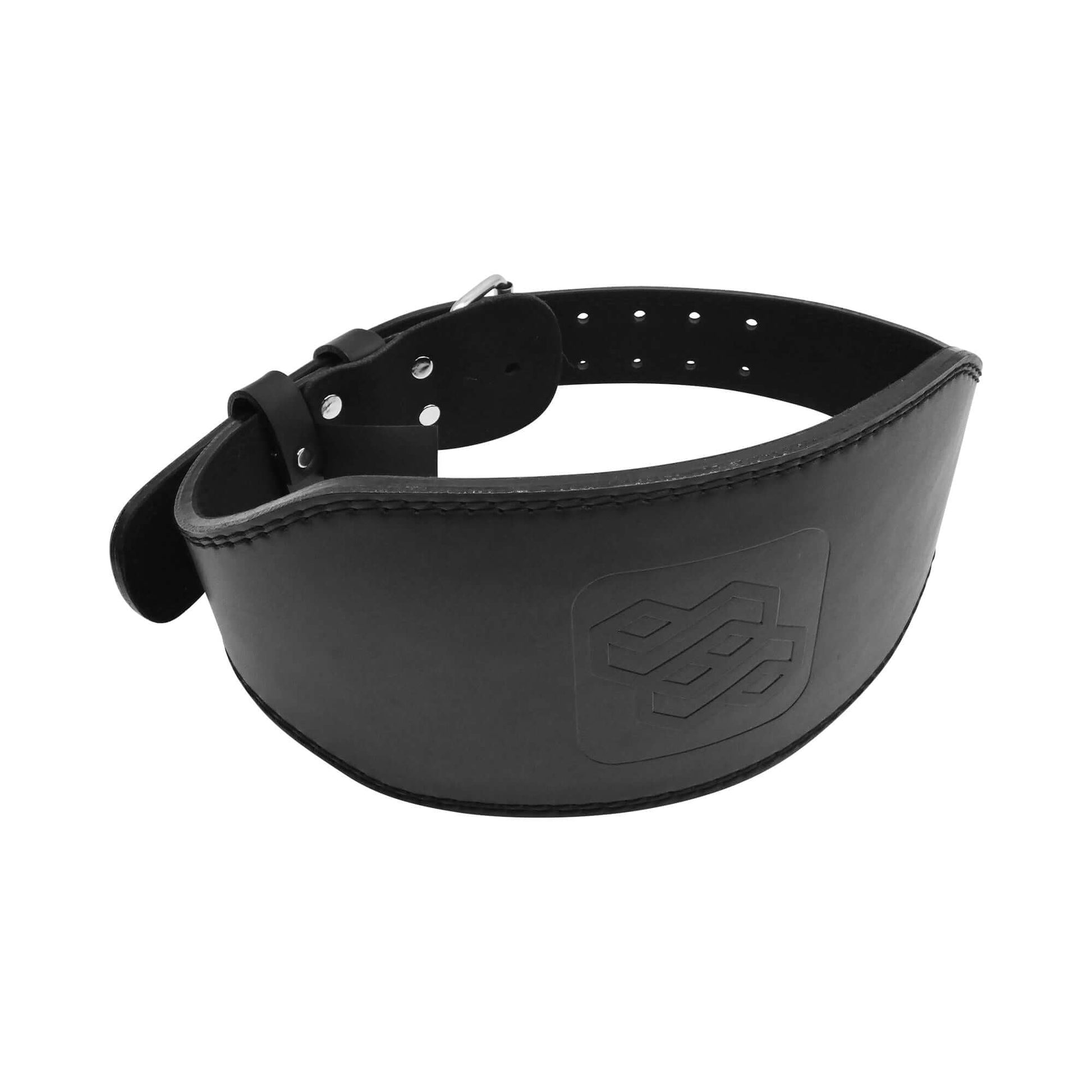 Leather Weight Lifting Gym Support Belt - Powerlifting Training Lumbar Back