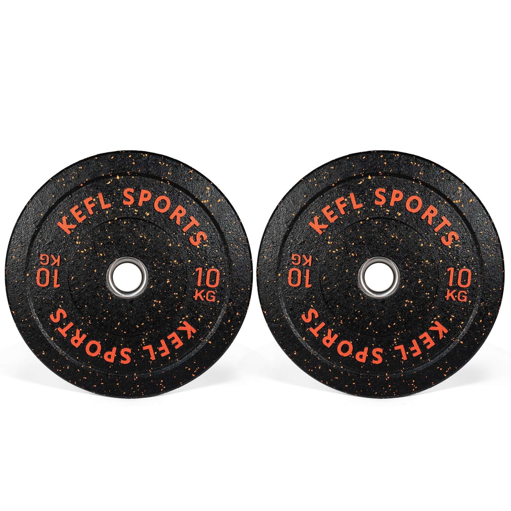 Olympic EZ Barbell & Colour Splashed Bumper Plates Set