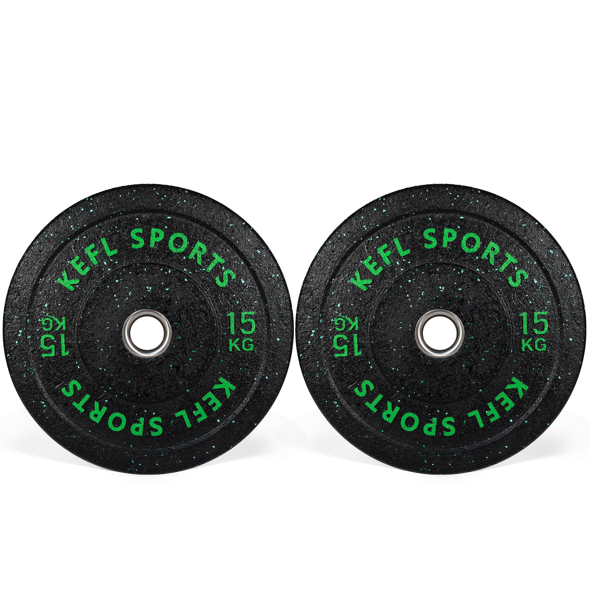 Olympic EZ Barbell & Colour Splashed Bumper Plates Set - KEFLUK