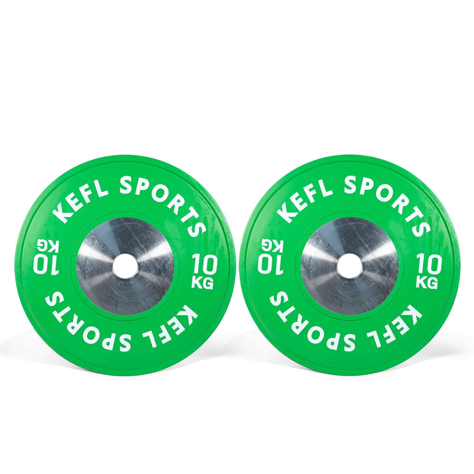 Olympic Hex Barbell & Chrome Strength Competition Bumper Plates Set