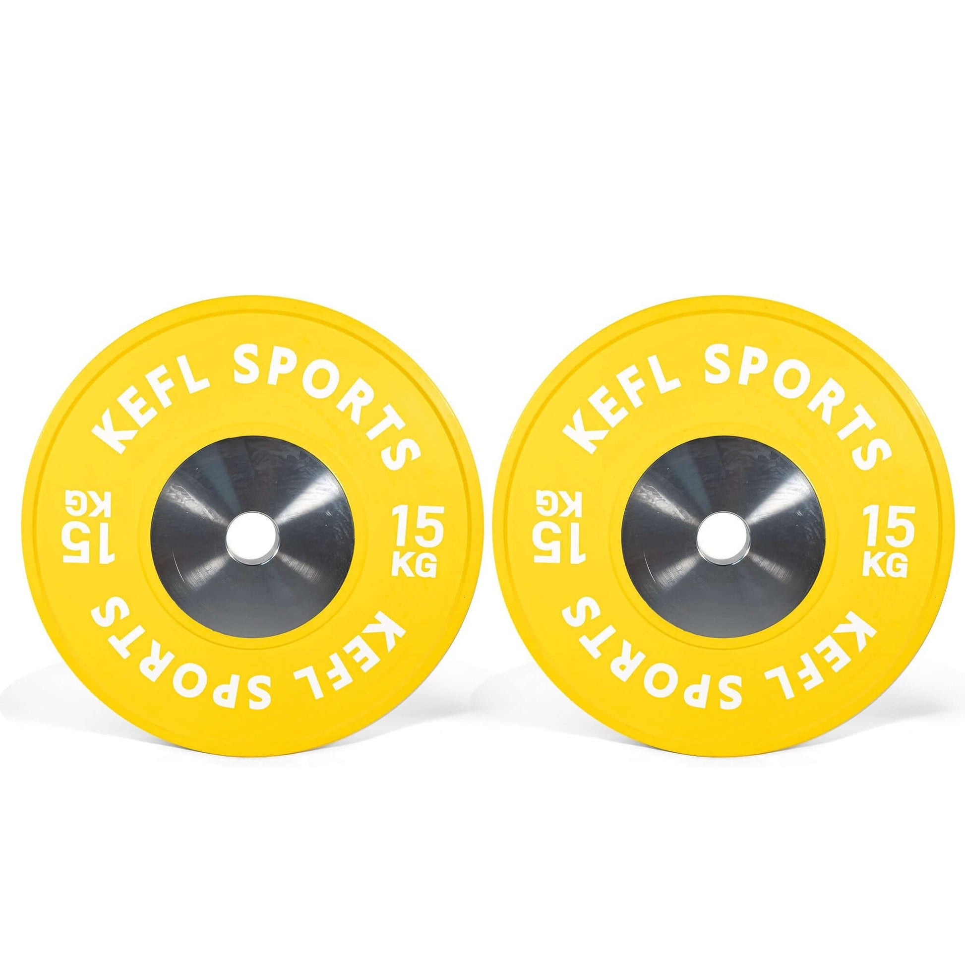 Olympic Hex Barbell & Chrome Strength Competition Bumper Plates Set