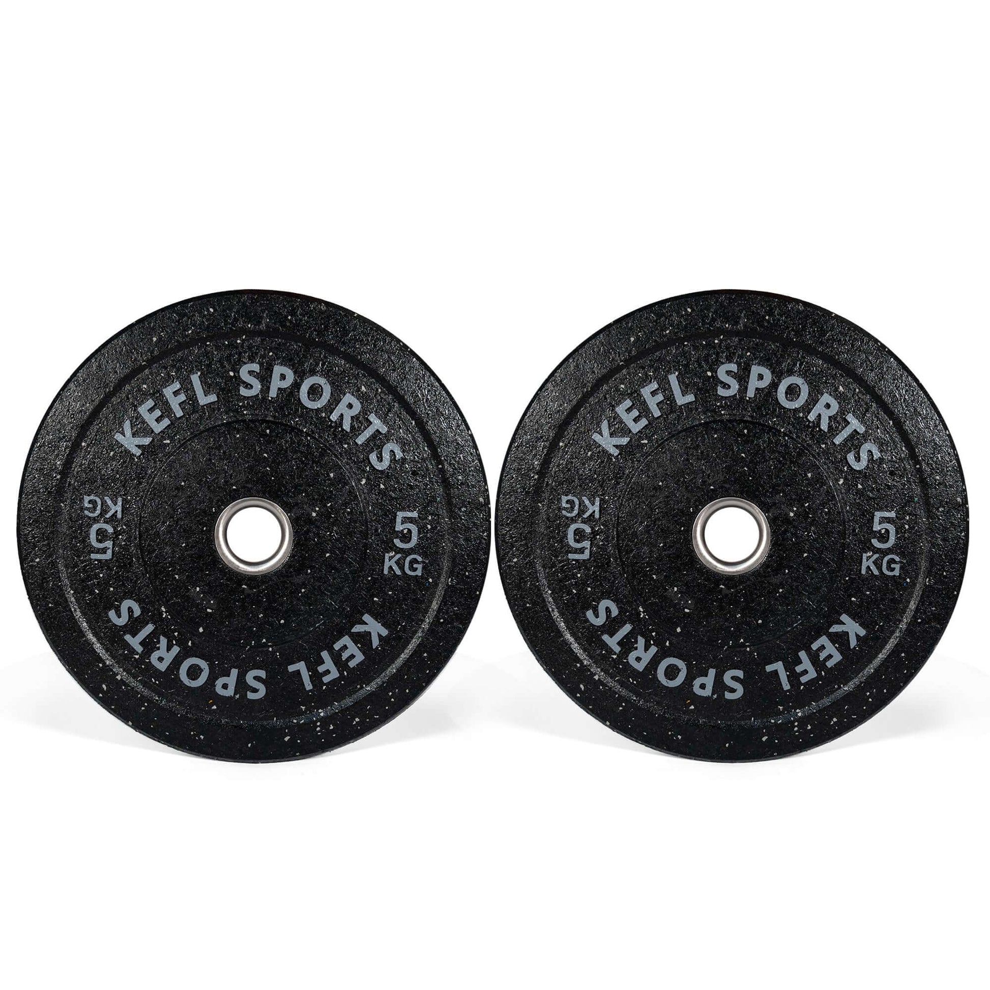 Olympic Hex Barbell & Colour Splashed Bumper Plates Set