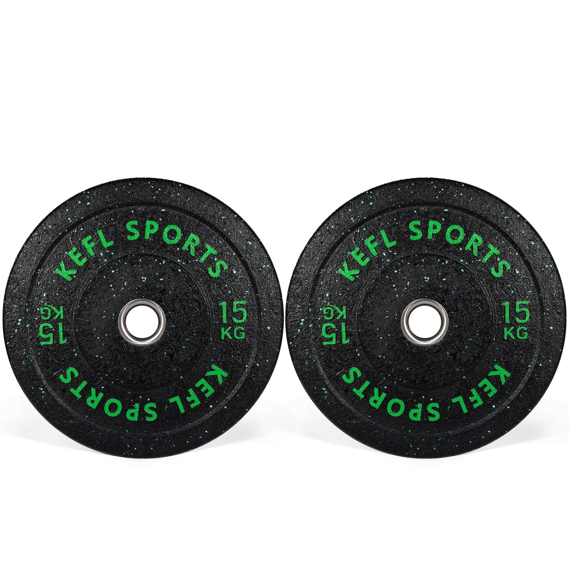 Olympic Hex Barbell & Colour Splashed Bumper Plates Set