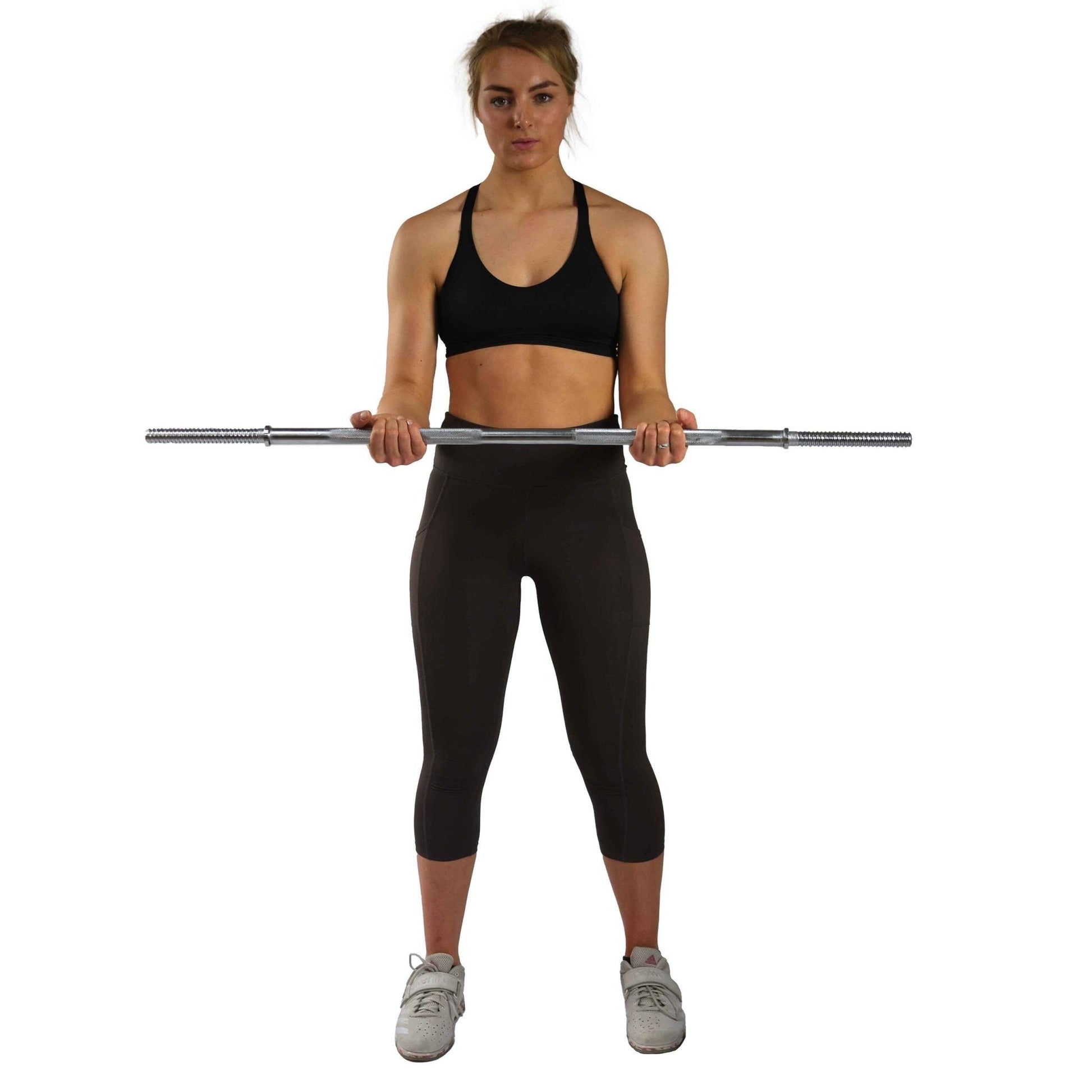 Standard 1" Spinlock EZ Curl Bar, 4ft - 5ft